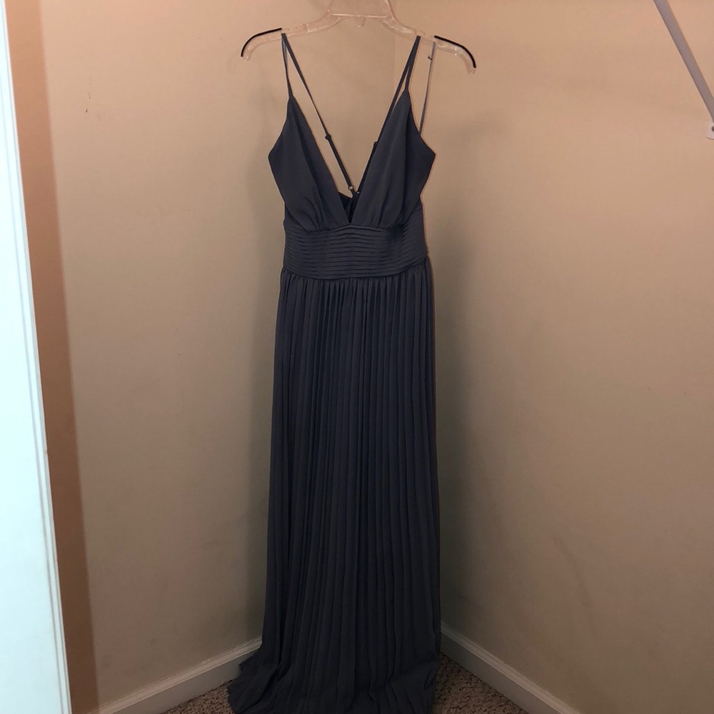 Stormy blue dress